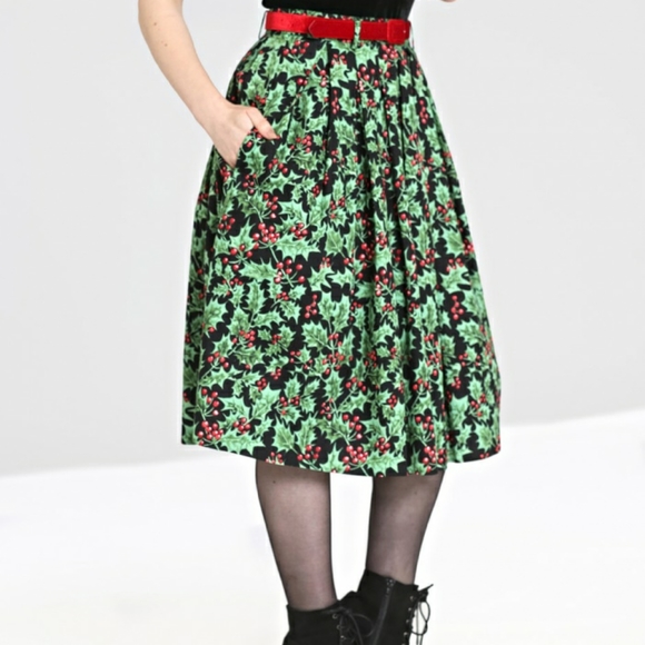 Hell Bunny Dresses & Skirts - Hell Bunny Holly Berry 50's Skirt NWT